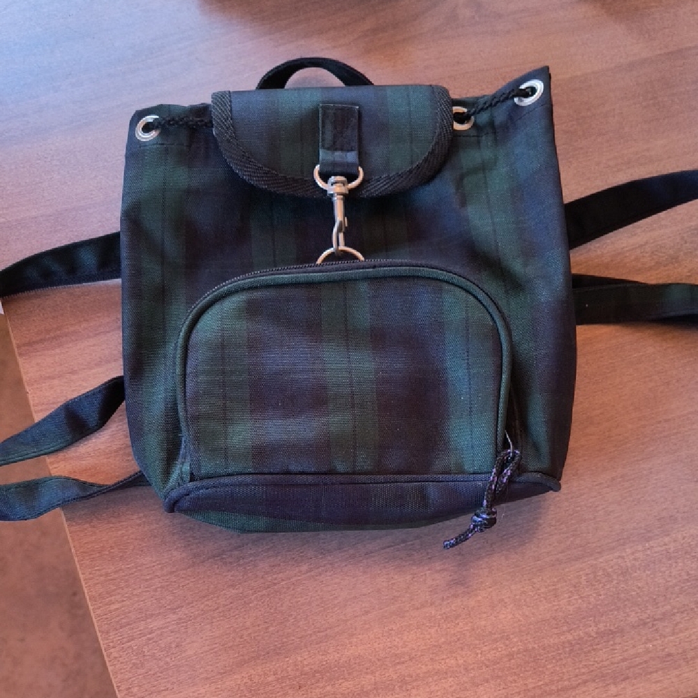 Plaid Mini Backpack EUC
